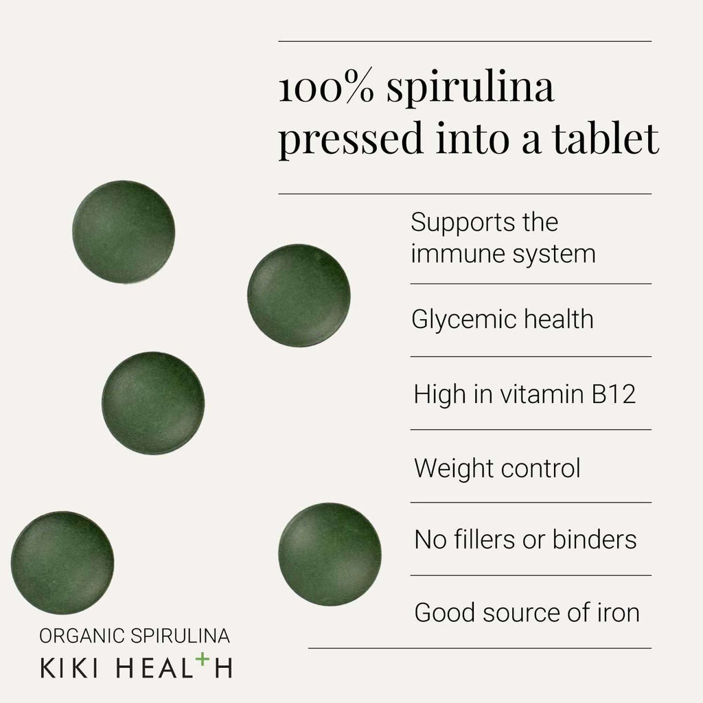 KIKI Health Minerals Organic Spirulina 200 Tablets
