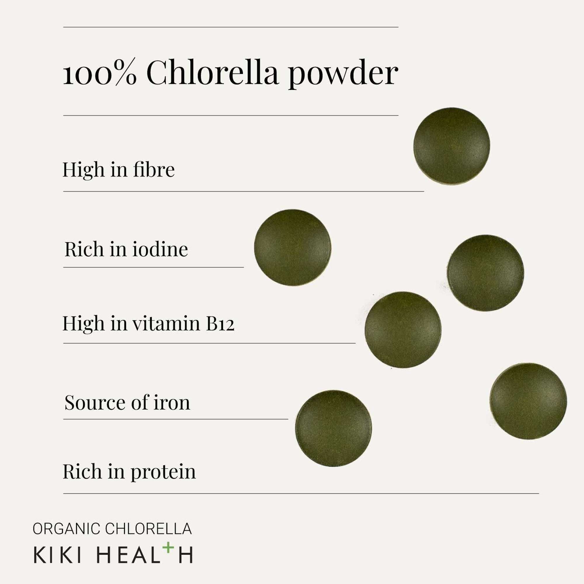 KIKI Health Immune Health Organic Chlorella 200 Tablets