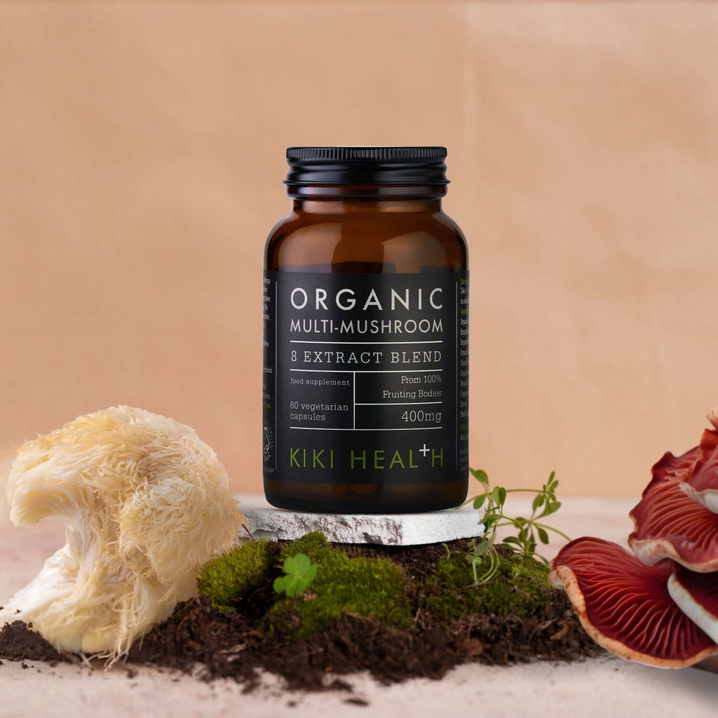 KIKI Health Immune Health Organic Multi-Mushroom 8 Extract Blend 60 Vegicaps