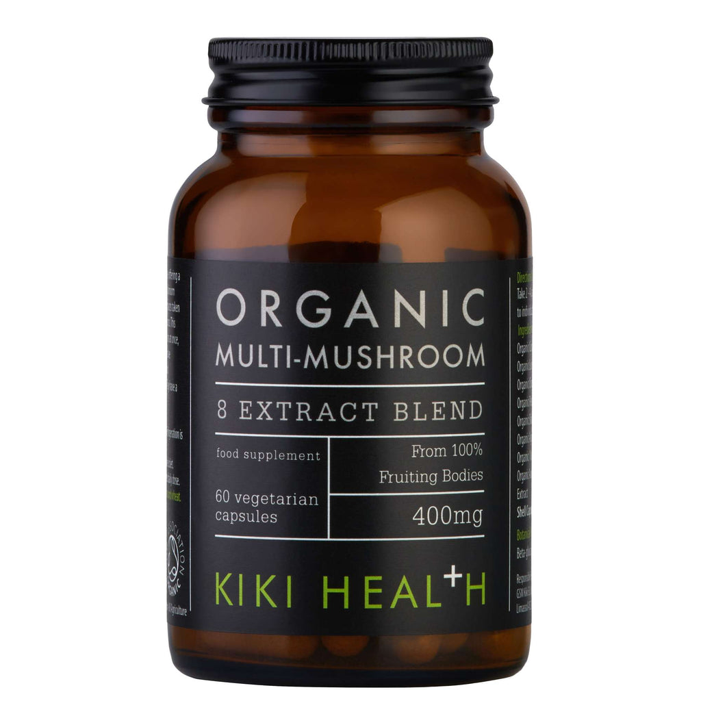 KIKI Health Immune Health Organic Multi-Mushroom 8 Extract Blend 60 Vegicaps