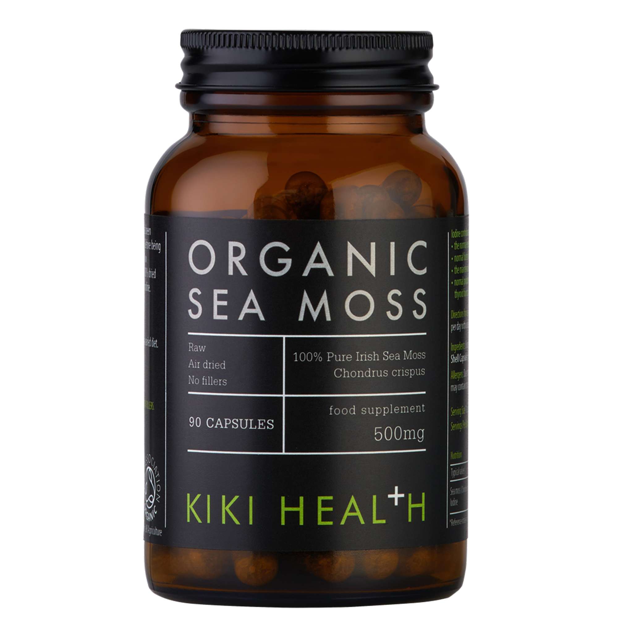KIKI Health Immune Health Organic Irish Sea Moss 90 Vegicaps