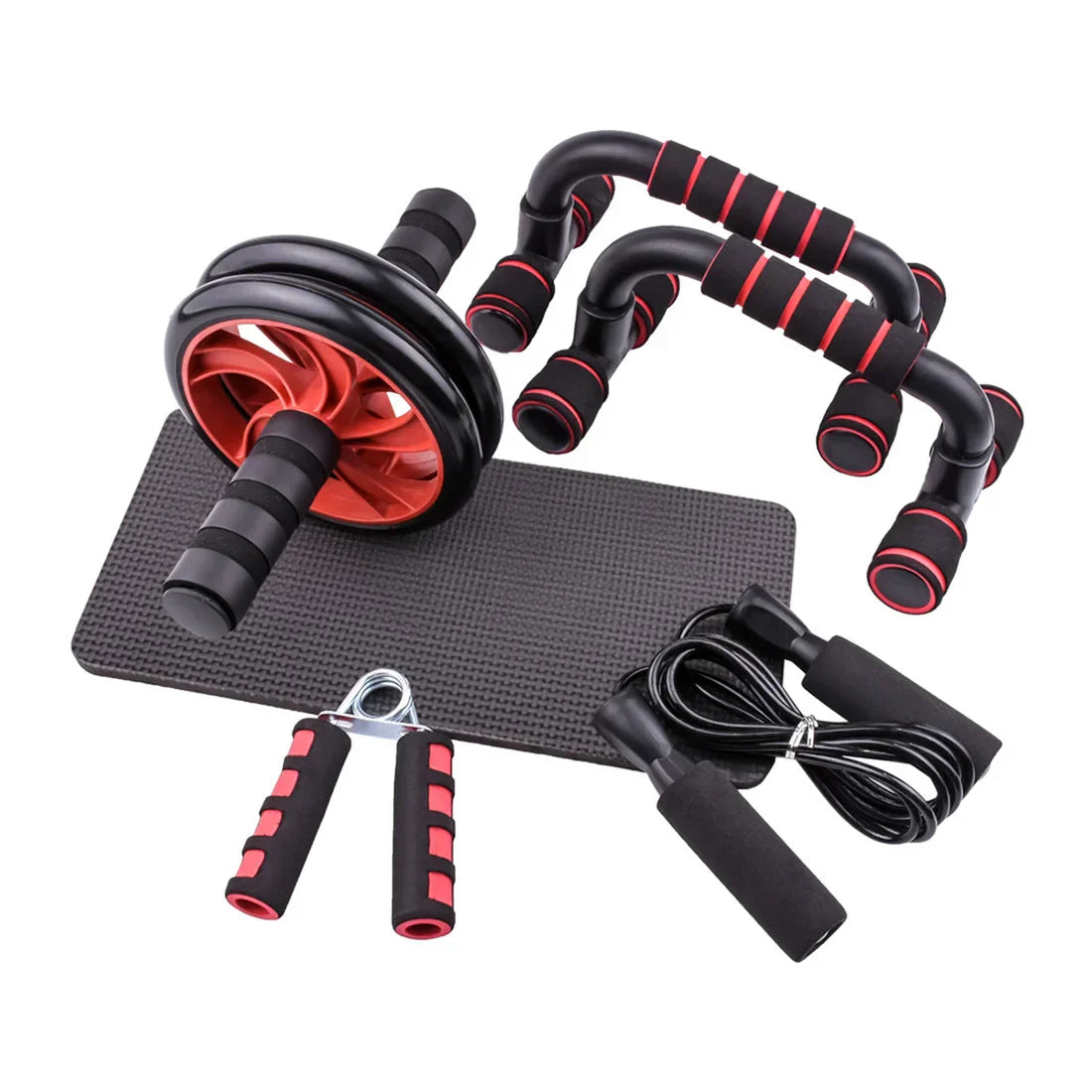 Silent Ab Roller & Jump Rope Set